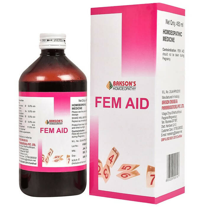 Bakson's Homeopathy Fem Aid Syrup | Grocsy
