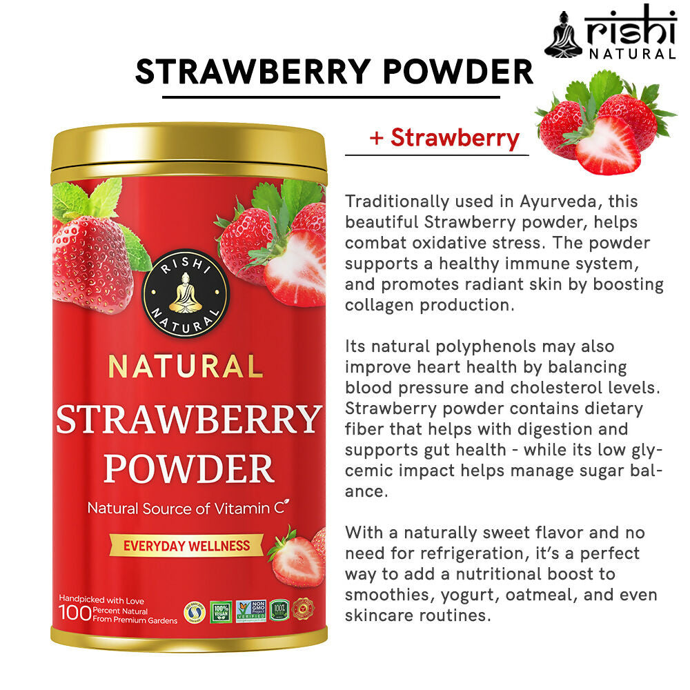 Rishi Natural Strawberry Powder | Grocsy