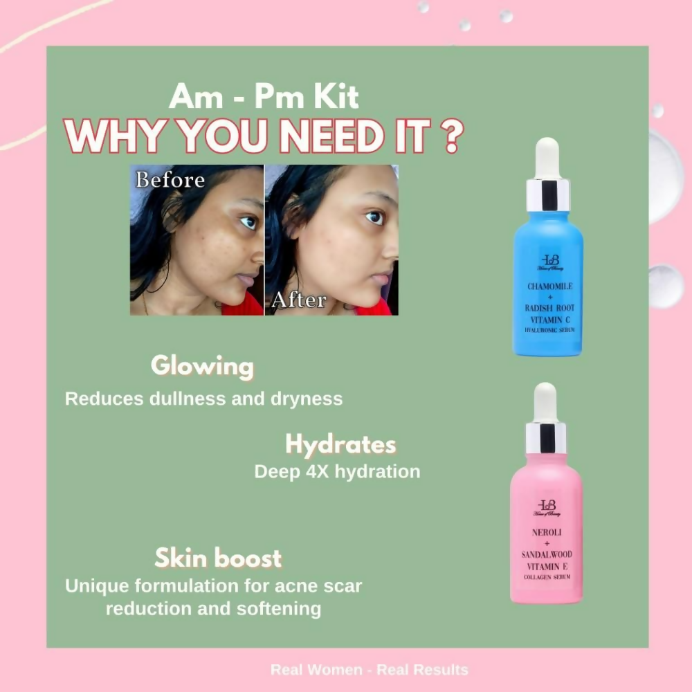 House of Beauty Am + Pm Pack - Collagen + Hyaluronic Serum | Grocsy
