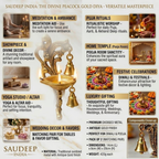 Saudeep India Oxidized Metal Diya for Puja | Grocsy