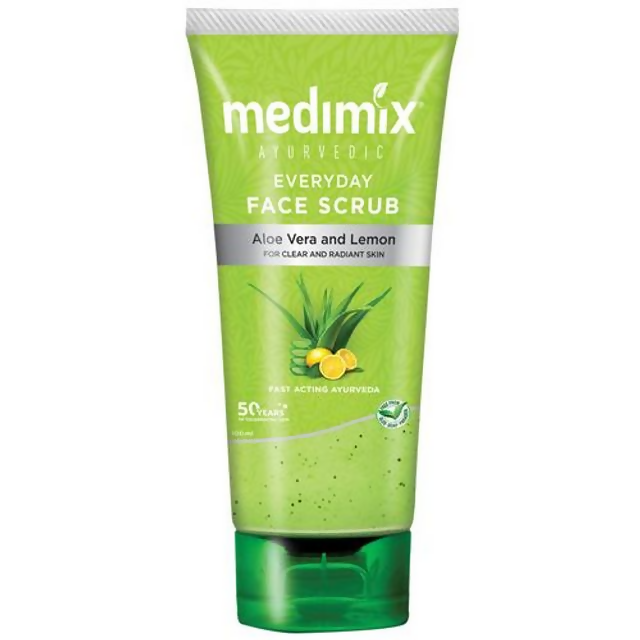Medimix Ayurvedic Everyday Face Scrub with Aloe Vera & Lemon | Grocsy
