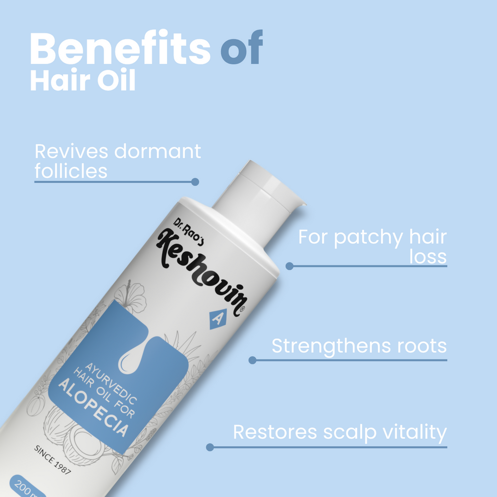 Dr. Rao's Keshovin -A Ayurvedic Hair Oil for Alopecia | Grocsy