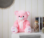 Jam & Honey Teddy Bear, Cute, Soft Toy (Pink) | Grocsy