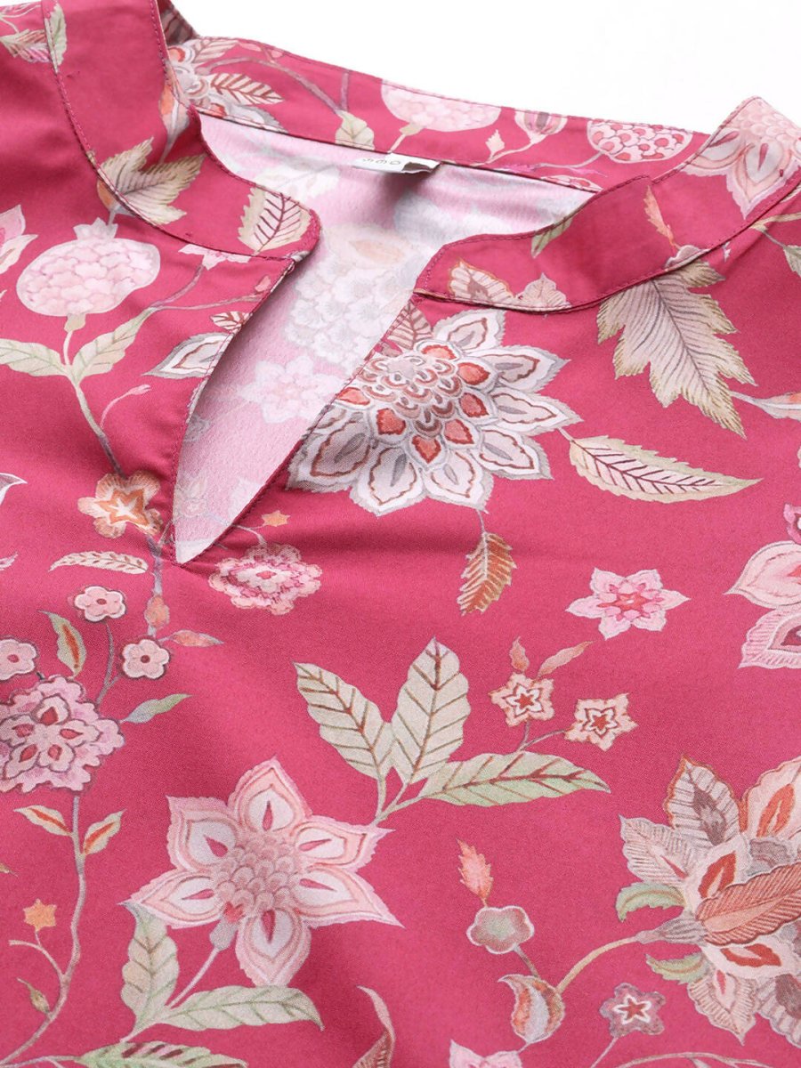 Ahalyaa Women's Traditional wear Dress - Pink | Grocsy
