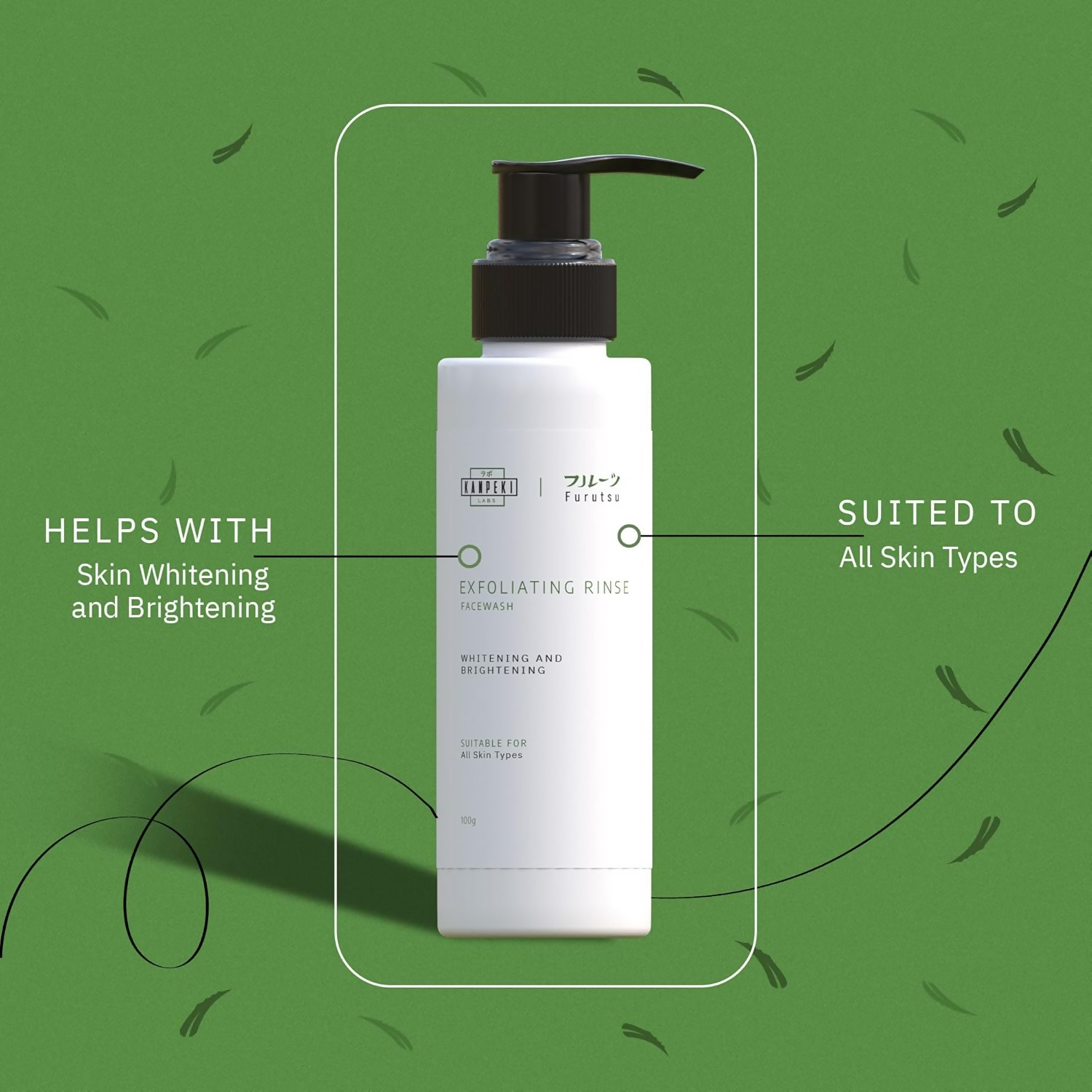 Kanpeki Labs Furutsu Exfoliating Rinse Face Wash | Grocsy