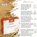Glamveda Rice Water Brightening Facial Kit | Grocsy