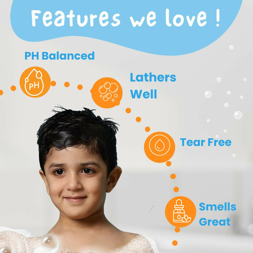 Puddles Organic Cub Riders Fruity Gel Kids Body Wash, Coconut Cleansers Essential Oil | Grocsy