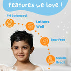 Puddles Organic Cub Riders Fruity Gel Kids Body Wash, Coconut Cleansers Essential Oil | Grocsy