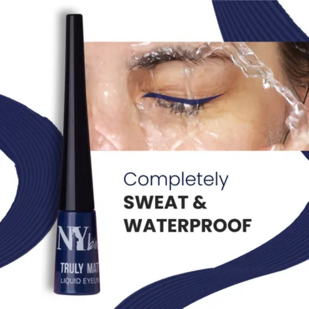 NY Bae Truly Matte Liquid Eyeliner - Nice Navy | Grocsy
