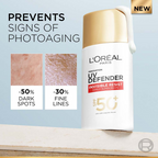 L'Oreal Paris UV Defender Invisible Resist Daily Sunscreen SPF 50+ PA++++ | Grocsy