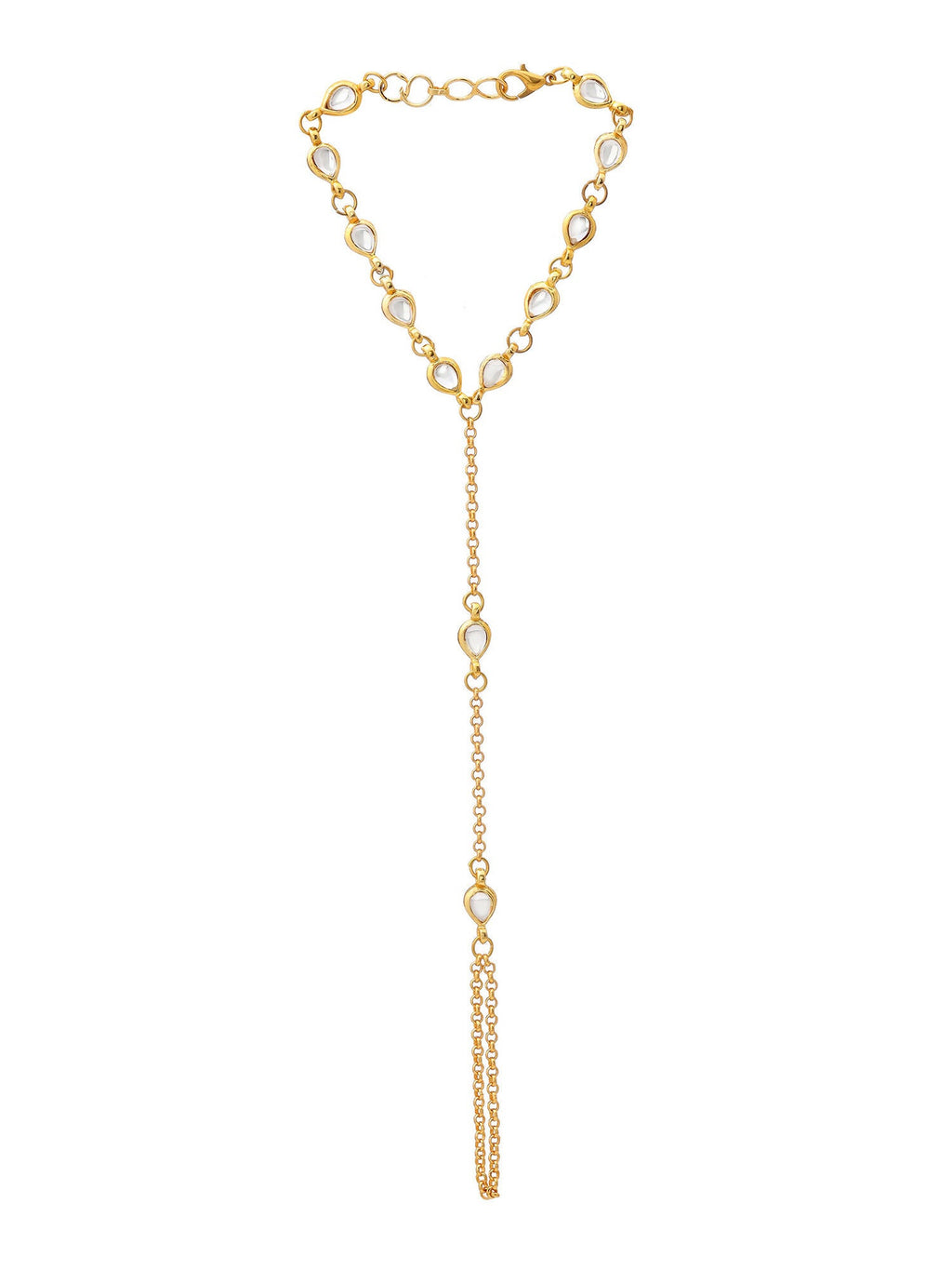 Ruby Raang Kundan & Gold Haath Phool | Grocsy