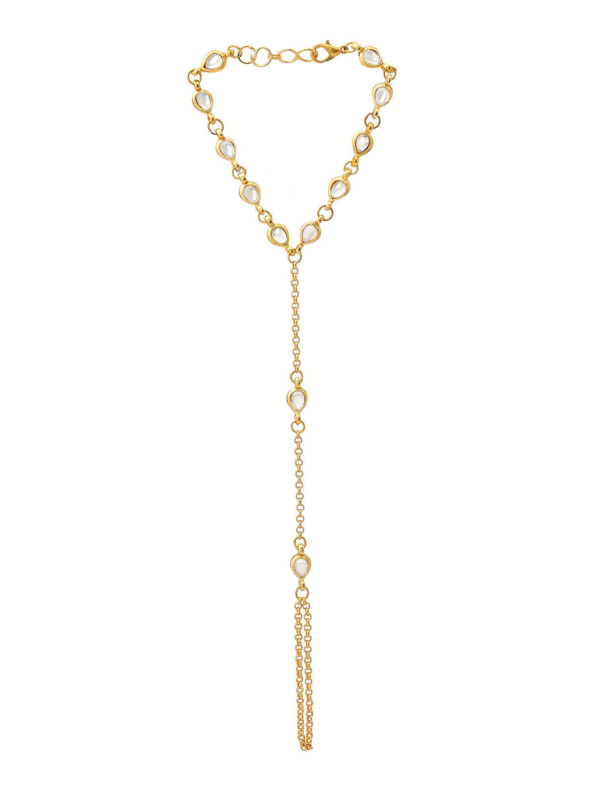 Ruby Raang Kundan & Gold Haath Phool | Grocsy
