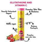 Chicnutrix Glow + Super C + Bounce Effervescent Tablets Combo - Vitamin C with Skin Care and Hairfall Control Bundle | Grocsy