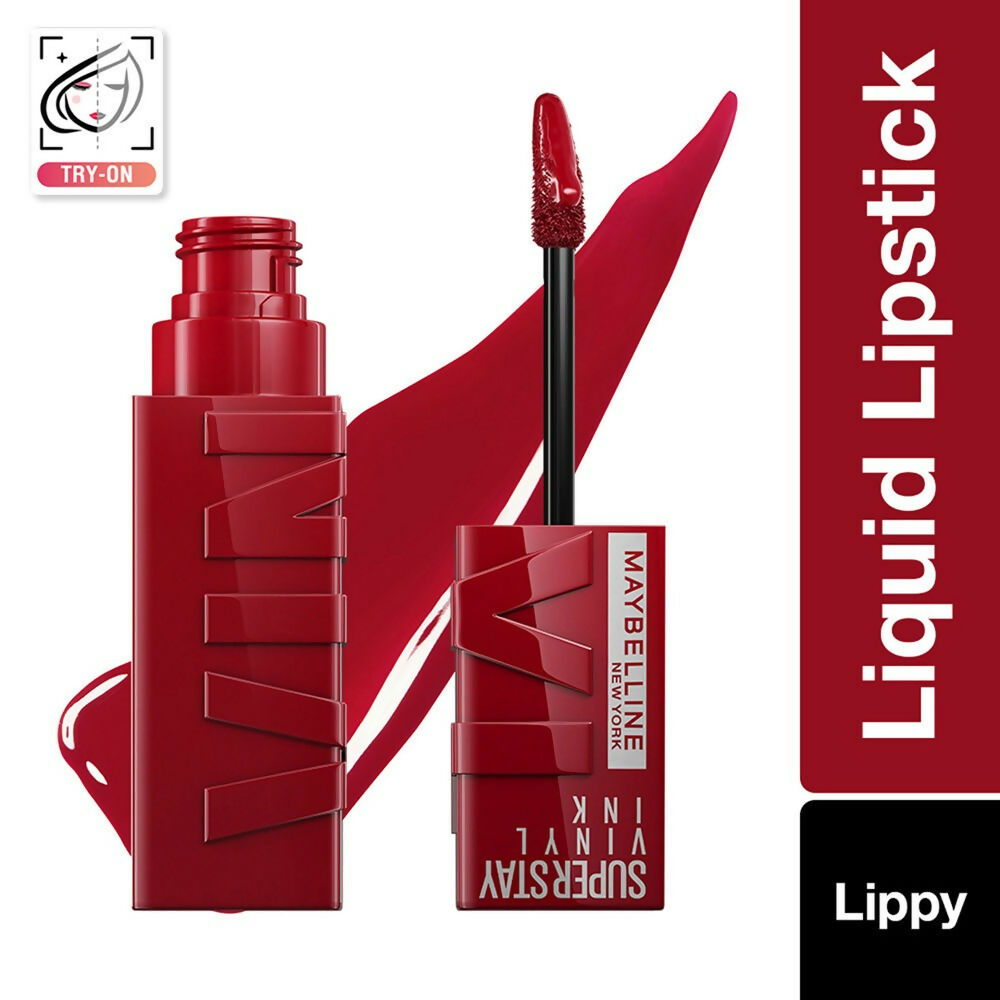 Maybelline New York Super Stay Vinyl Ink Liquid Lipstick, Instant Shine Lasts Up To 16H - 10 Lippy | Grocsy
