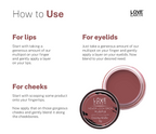 Love Earth Lip Tint & Cheek Tint Multipot Combo (Mauvish Pink & Ruby Pink) | Grocsy