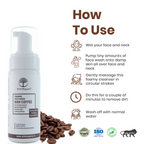 Wild Organic Faoming Face Wash Raw Coffee | Grocsy