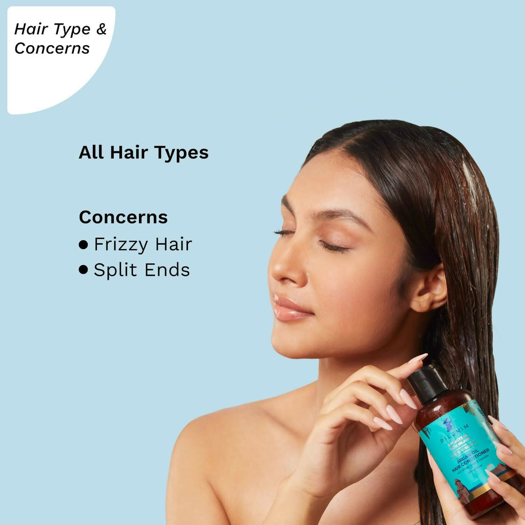 Pilgrim Korean Argan Oil Hair Conditioner with White Lotus & Camellia | Grocsy