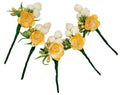Yellow & White Flower Brooches | Grocsy