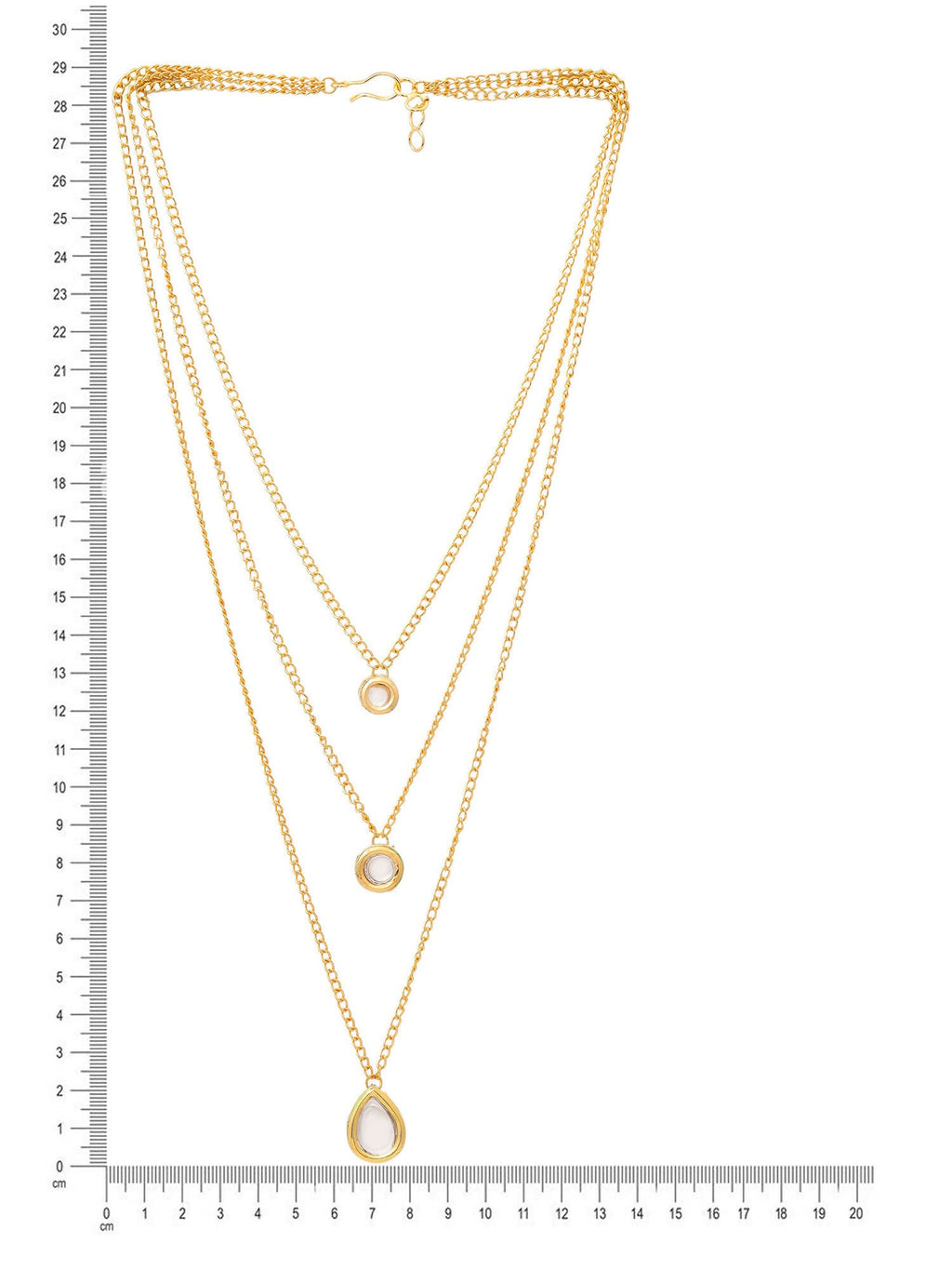 Ruby Raang Kundan & Gold Layered Necklace | Grocsy