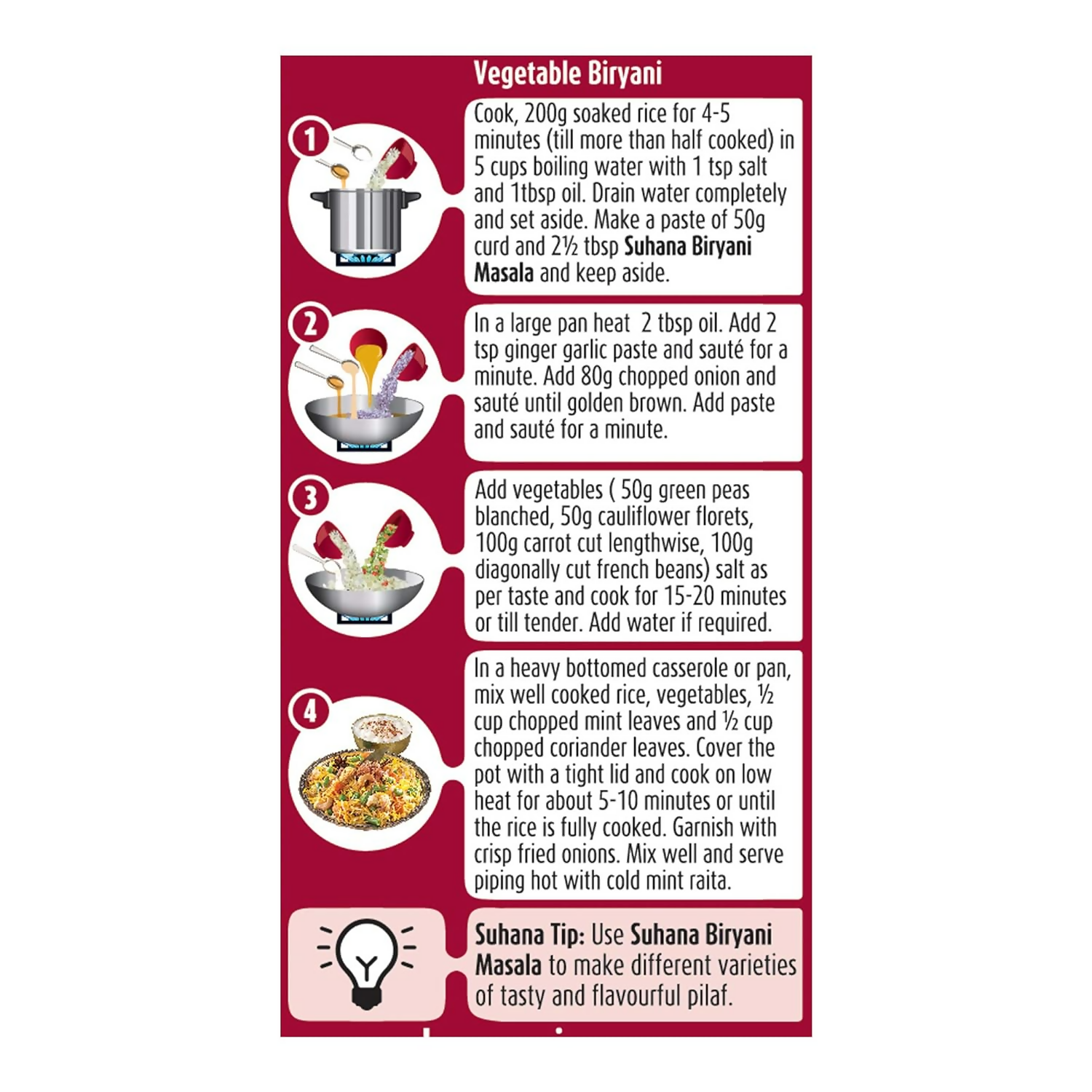 Suhana Biryani Masala Easy to Cook Pouch | Grocsy