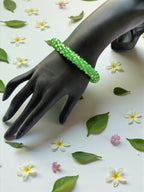 Inhanns Unisex Crystal Bloom – Adjustable Crystal Bead Bracelets - Pista Green | Grocsy