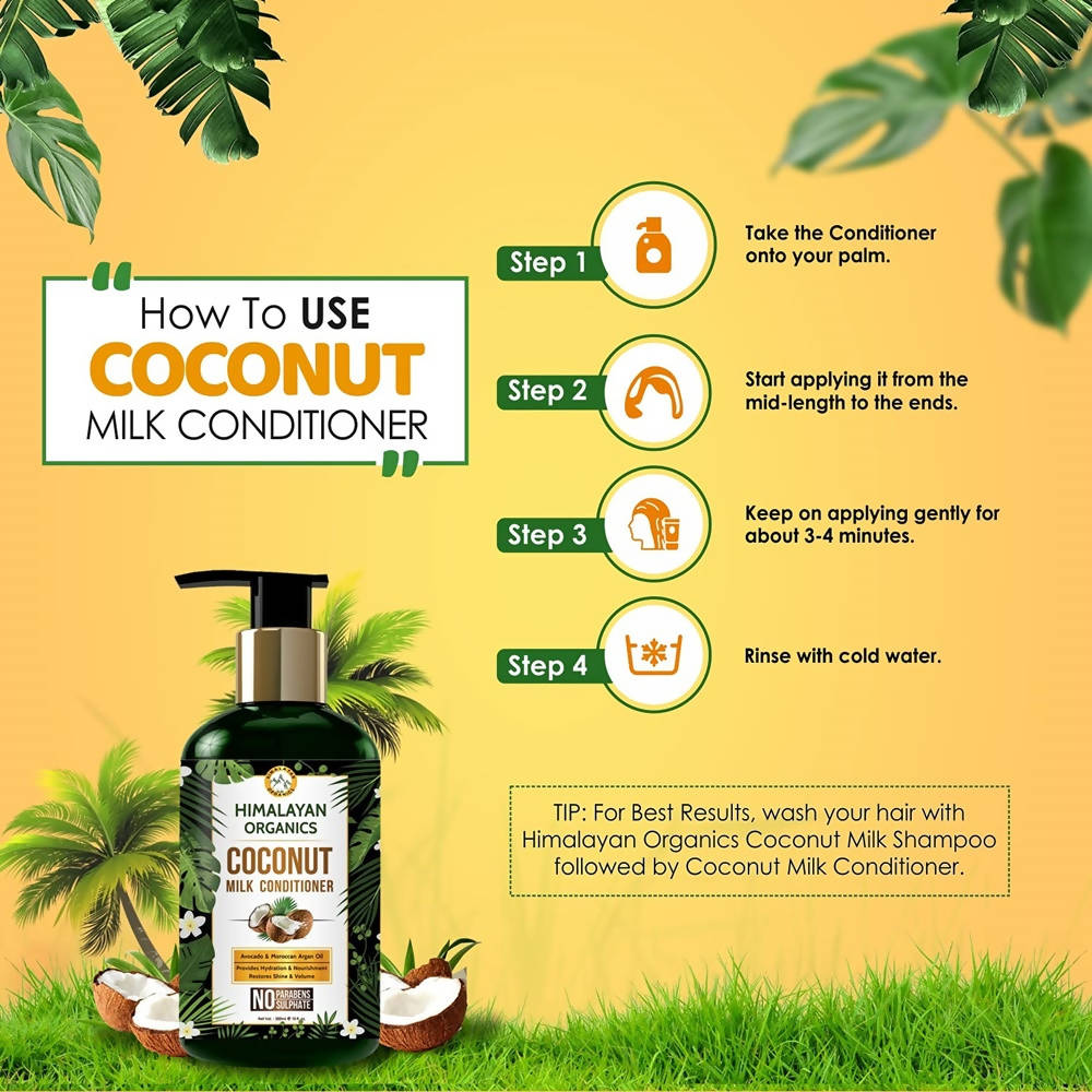 Himalayan Organics Coconut Milk Conditioner | Grocsy