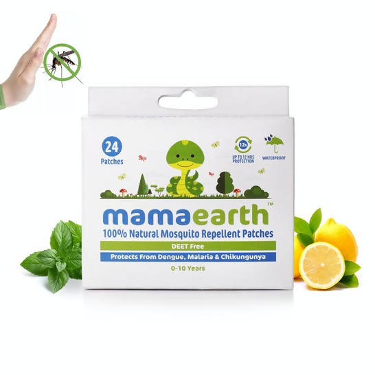 Mamaearth Natural Repellent Mosquito Patches for Babies, 24 pcs | Grocsy
