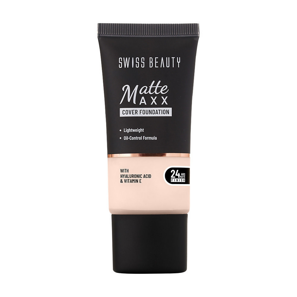 Swiss Beauty Matte Maxx Cover Foundation - 1 Fair Warm | Grocsy