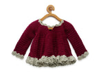 Chutput Kids Purple- Coloured Solid Pullover Sweater | Grocsy