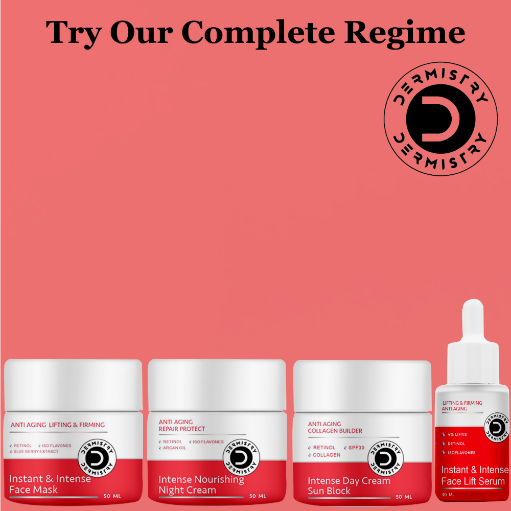 Dermistry Instant Intense Anti Aging Lifting Firming Face Serum Retinol Hyaluronic Acid for Wrinkles | Grocsy