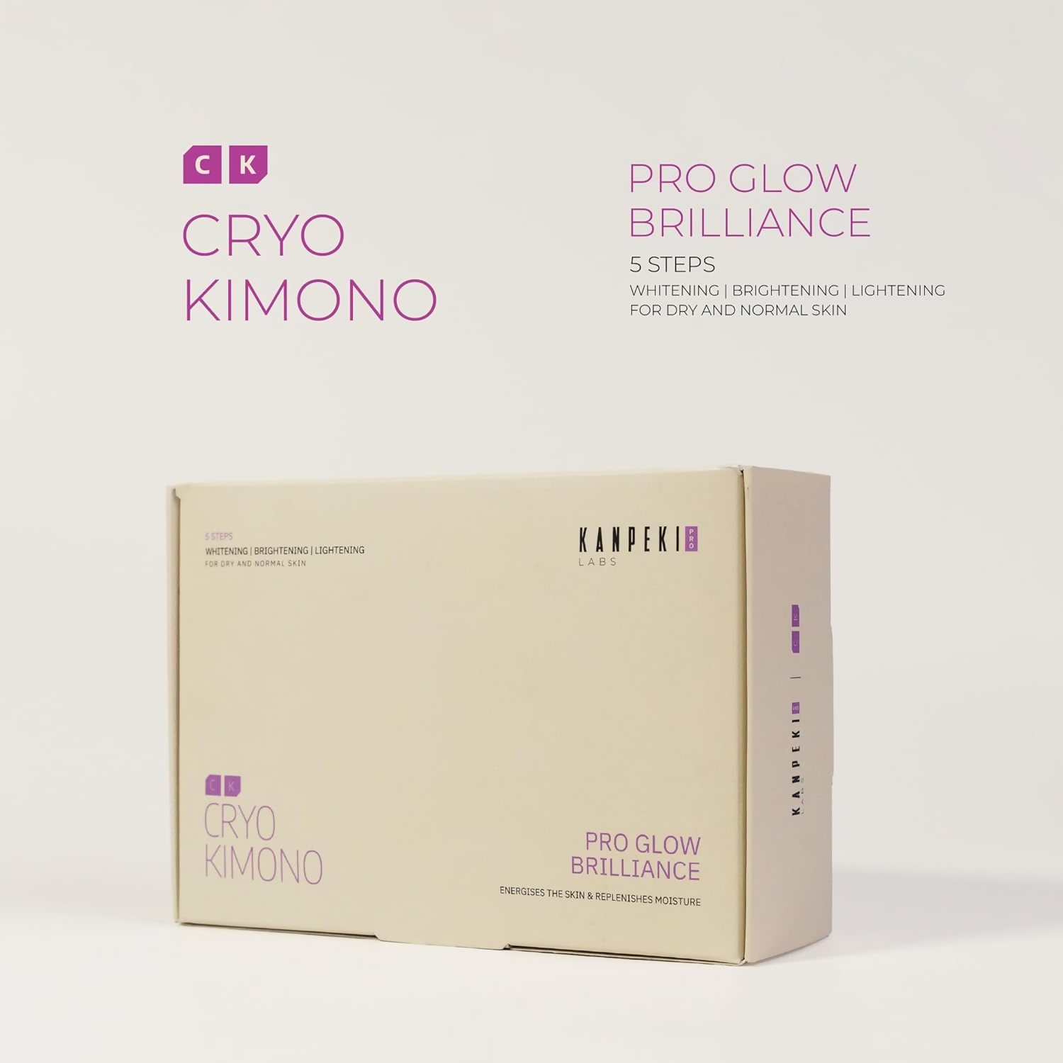 Kanpeki Cryo Kimono Pro Glow Brilliance - 5 Steps Facial Kit | Grocsy