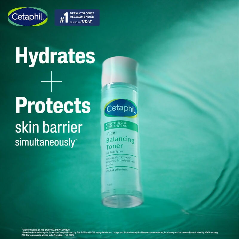 Cetaphil CICA Toner, Skin Barrier Protection, Reduces Irritation | Grocsy