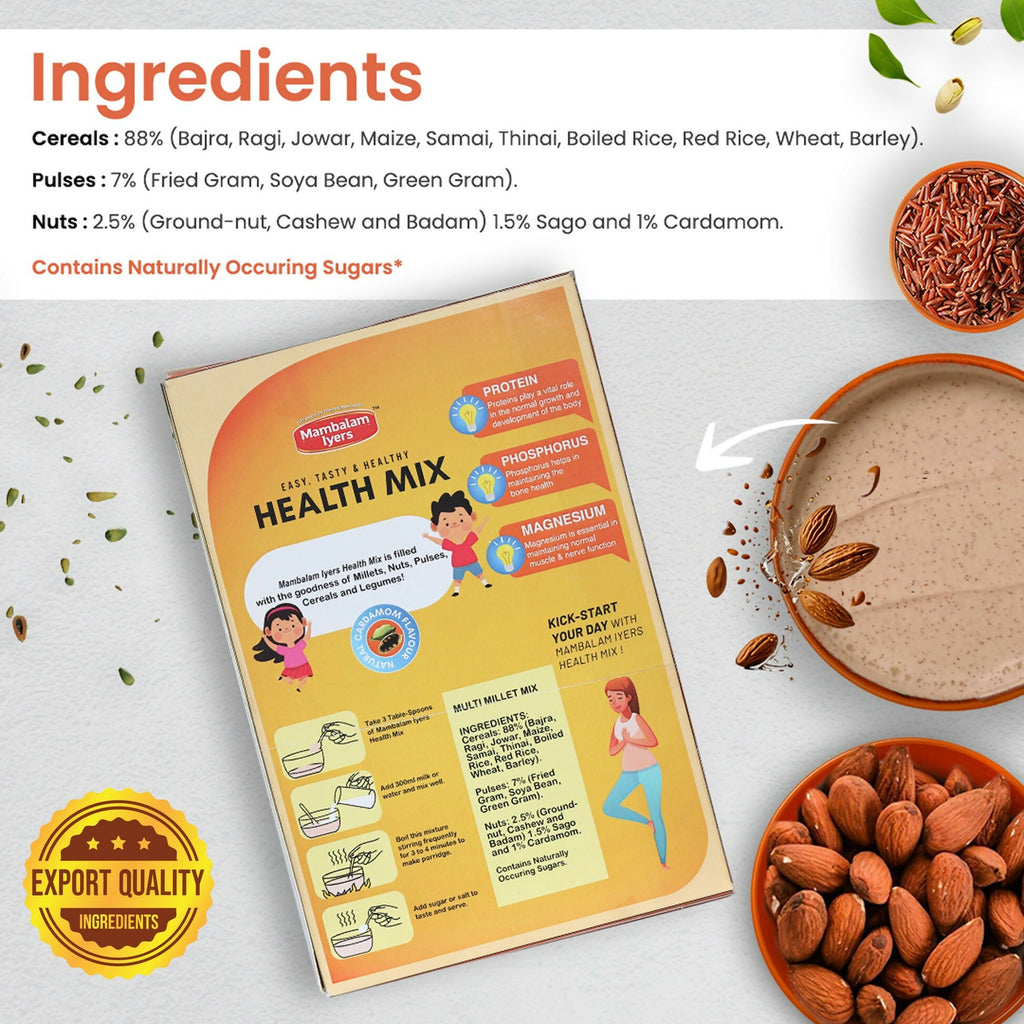 Mambalam Iyers Multi Millet Health Mix | Grocsy