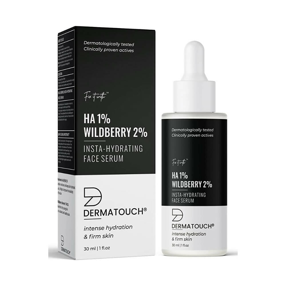 Dermatouch 1% Hyaluronic Acid & 2% Wildberry Insta-Hydrating Face Serum | Grocsy