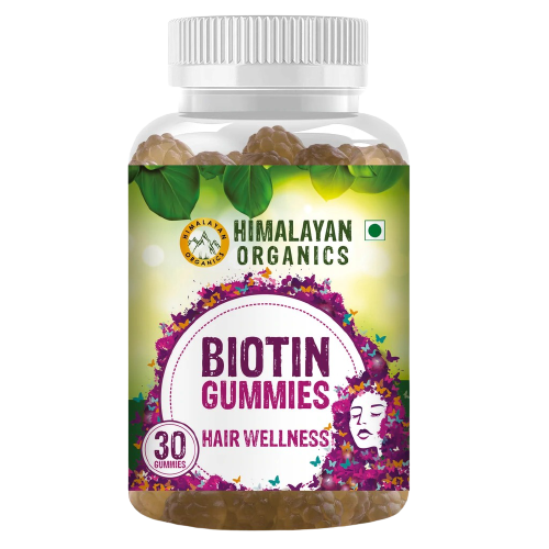 Himalayan Organics Biotin Gummies Hair Vitamins | Grocsy