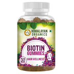 Himalayan Organics Biotin Gummies Hair Vitamins | Grocsy