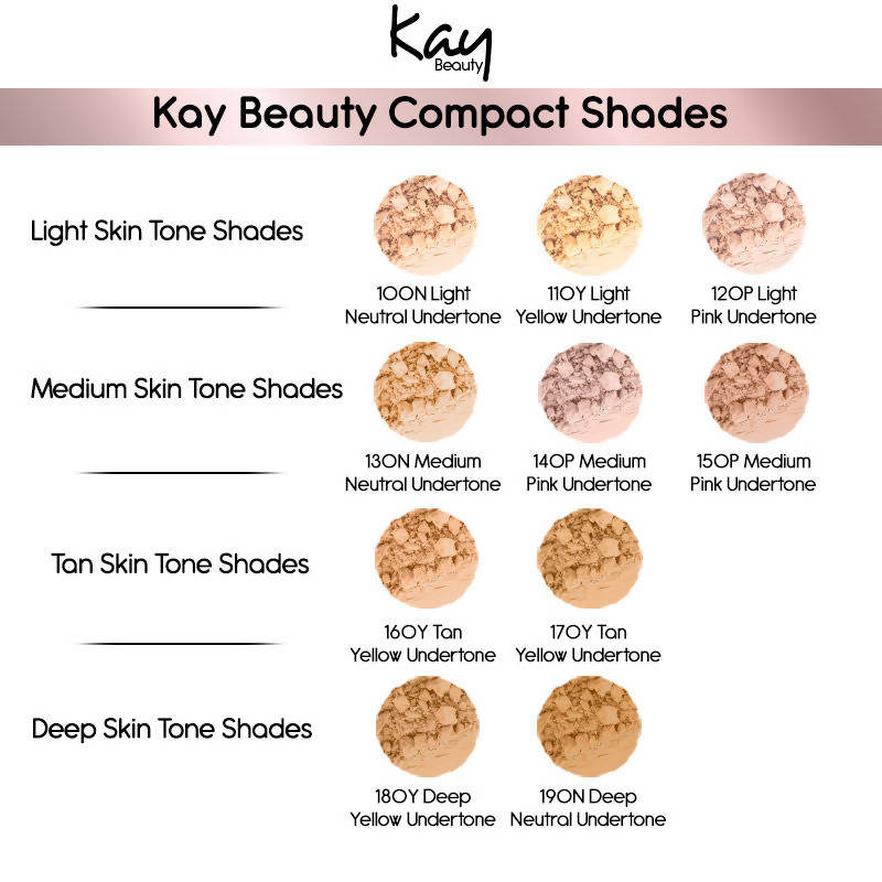 Kay Beauty By Katrina Kaif Matte Compact - 140P Medium | Grocsy