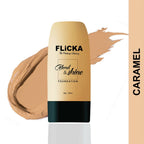 Flicka Blend & Shine Foundation - Caramel | Grocsy