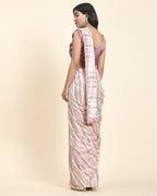 Peach Pure Georgette Sequence work Ready to wear Saree with stitched Blouse - Satiksha | Grocsy