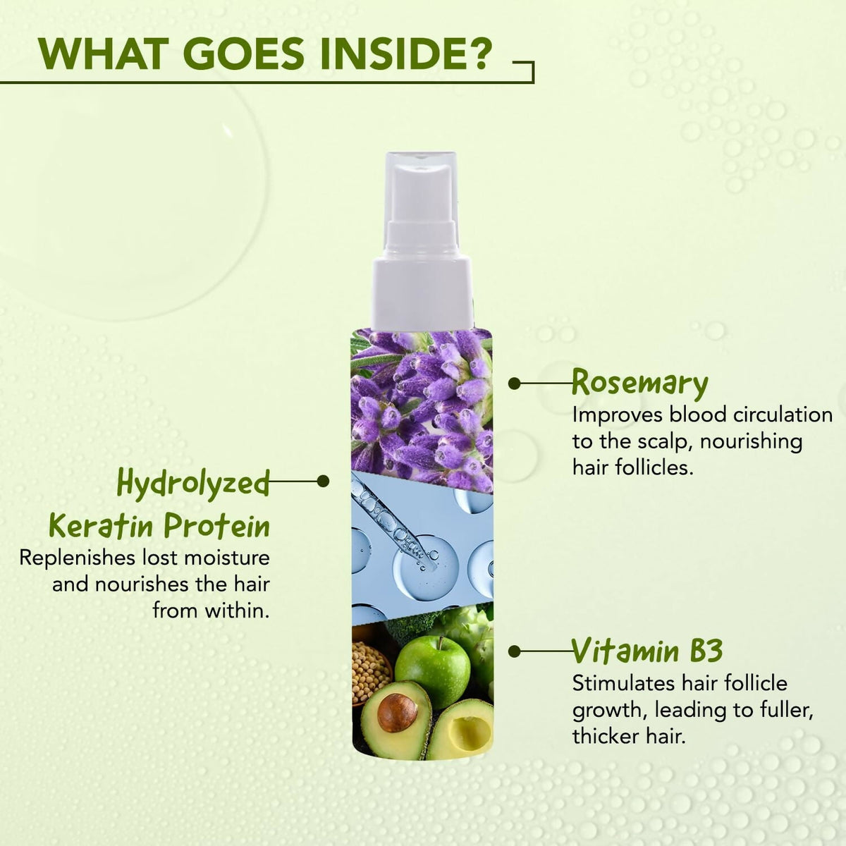 Bella Vita Rosemary Water Spray For Hair Growth | Grocsy