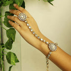 Priyaasi Women Designer Dual Tone Ring Bracelet - Noz2Toz