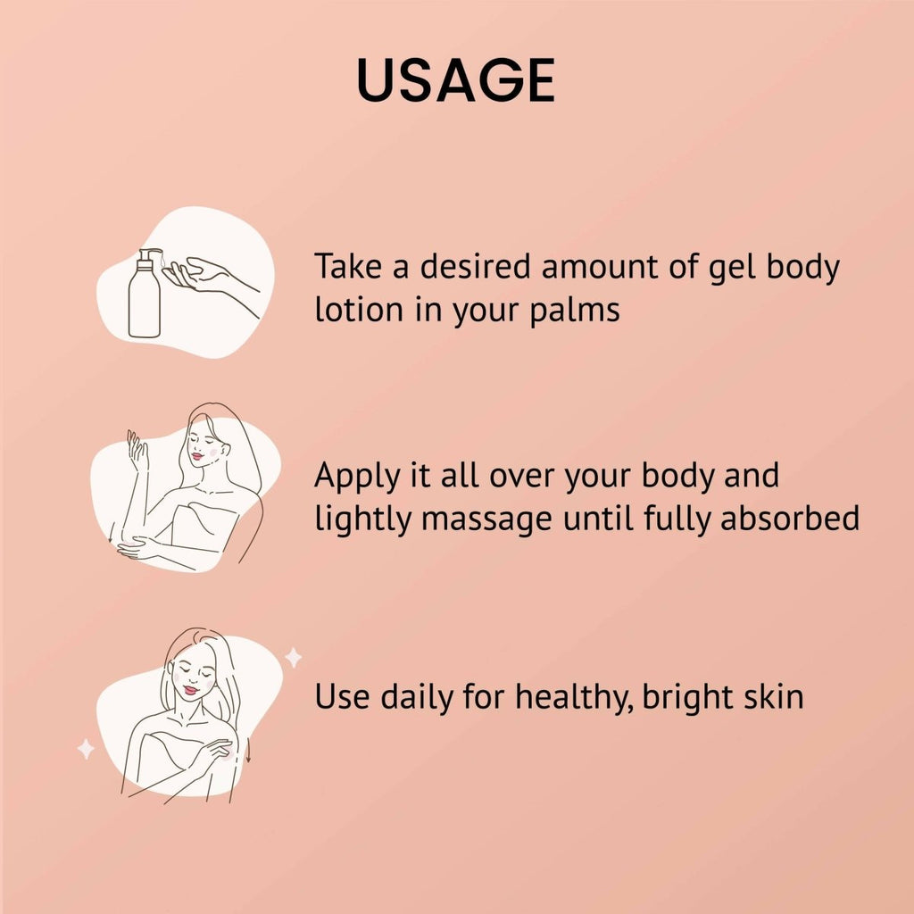 Alps Goodness Peach & Niacinamide Brightening Gel Body Lotion | Grocsy