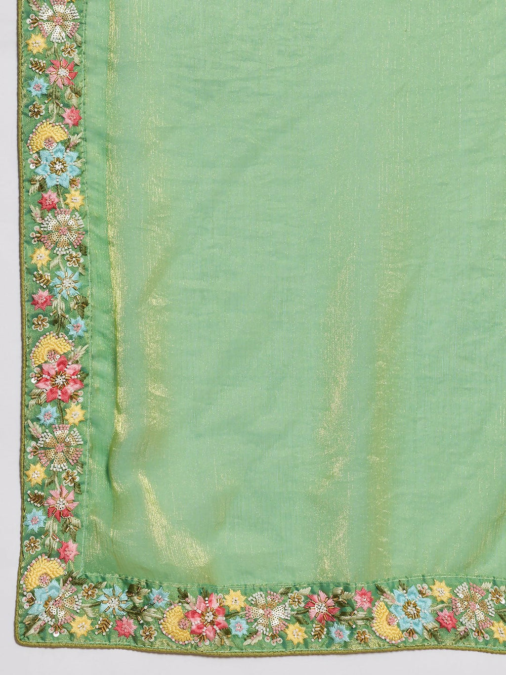 Teeya Creation New Stylish Trendy Party Wear Saree-Light_Green | Grocsy