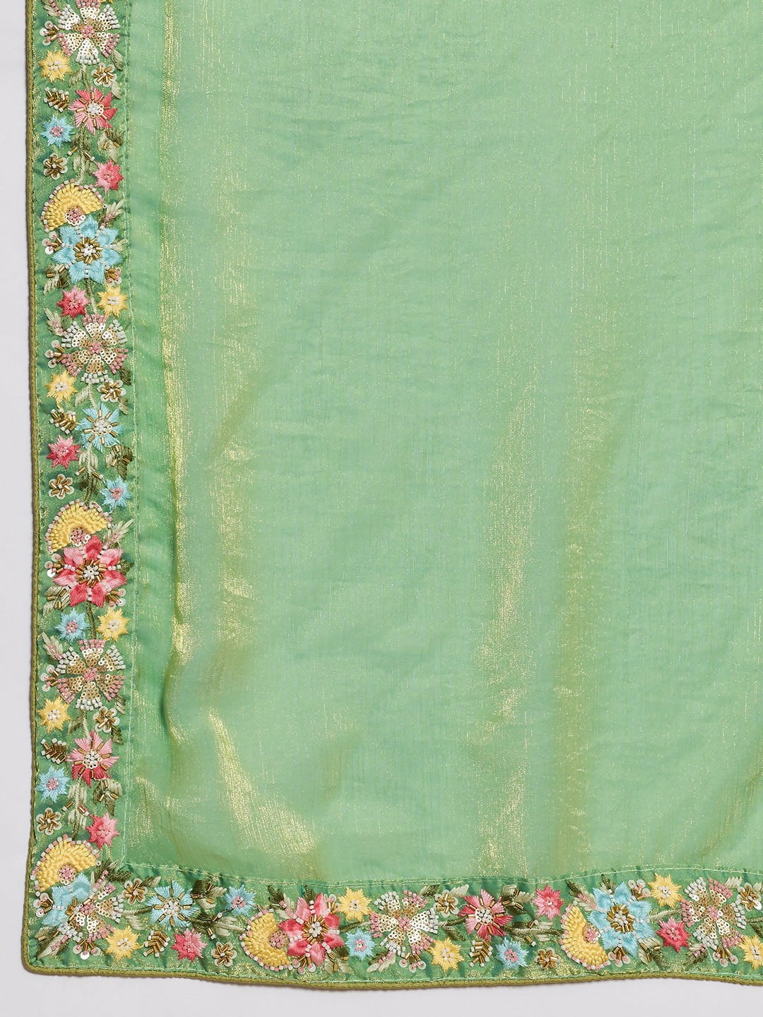 Teeya Creation New Stylish Trendy Party Wear Saree-Light_Green | Grocsy