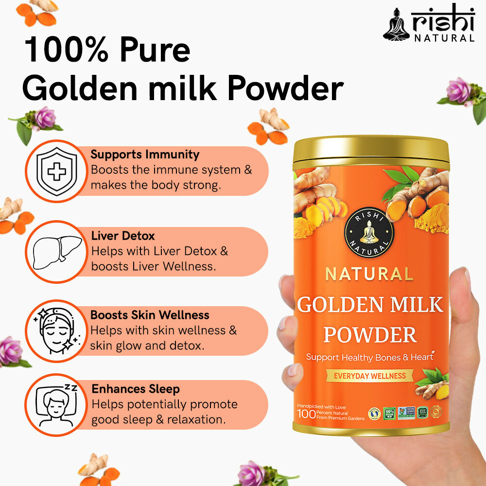 Rishi Natural Golden Milk Powder | Grocsy