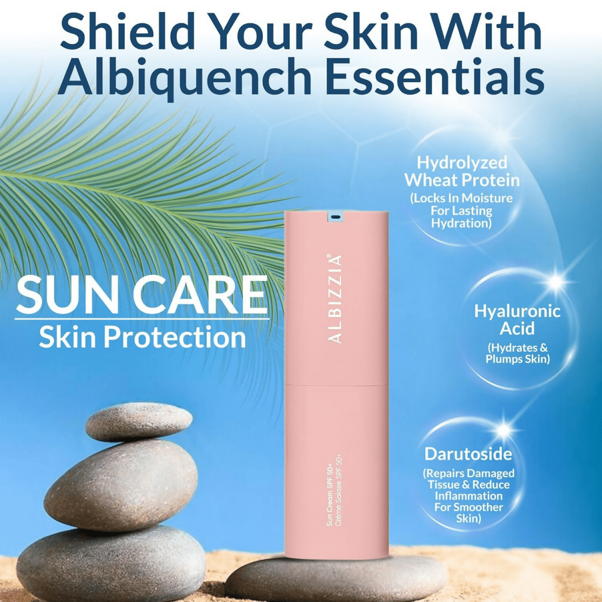 Albizzia Broad Spectrum Sunscreen SPF 50+ PA++++ | Grocsy