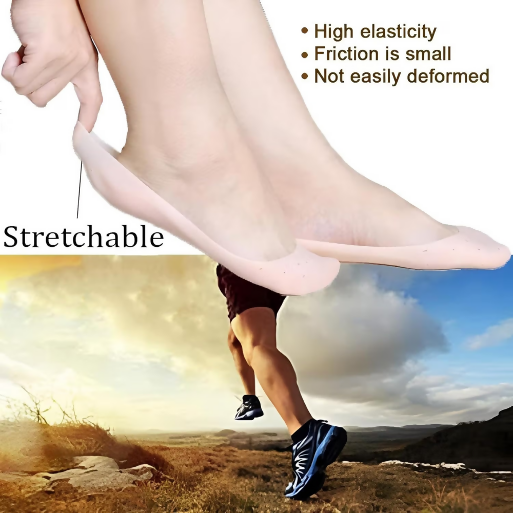 Bronson Professional Smiling Foot Anti Crack Silicone Socks | Grocsy