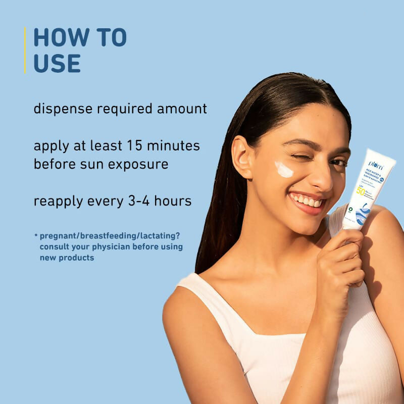 Plum 2% Niacinamide Sunscreen SPF 50 PA+++ UVA/B - Reduces Tan, No White Cast, Dermat Tested | Grocsy