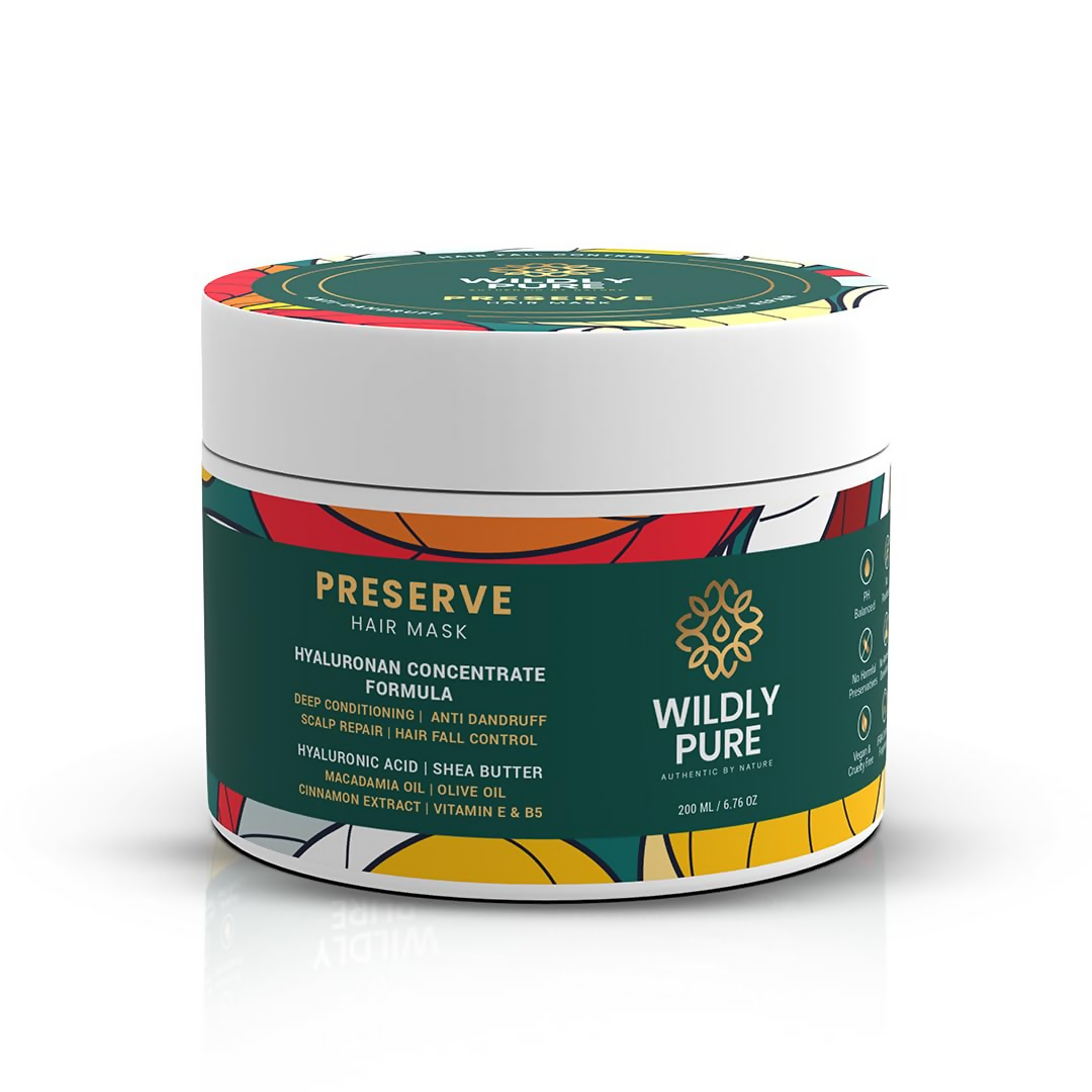 Wildly Pure Hair Mask for Hair Fall & Dandruff Control | Grocsy