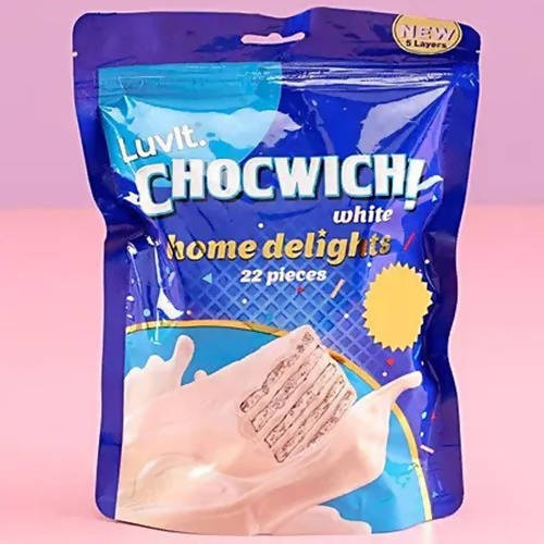 Evil Eye Rakhi & LuvIt Chocwich White | Grocsy